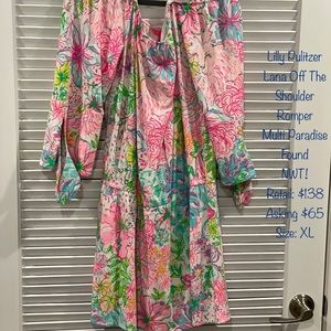 LP Lana Off the Shoulder Romper paradise found XL